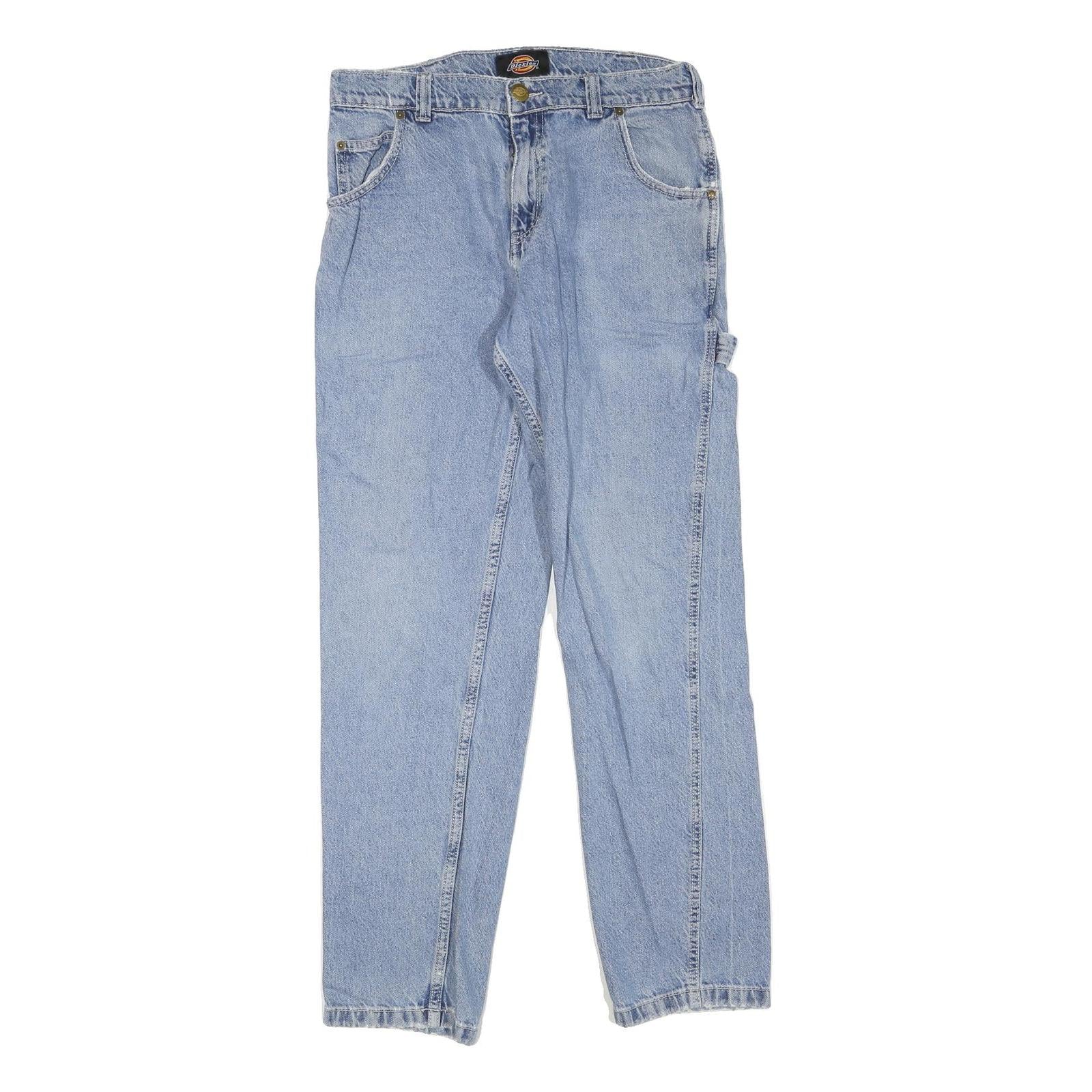 DICKIES Womens Regular Fit Light Blue Denim Jeans W30 L32 Workwear Style