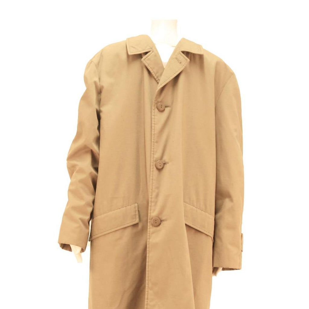 FILADOR Mens Beige Cotton Blend Button Jacket L Classic Plain Timeless Design