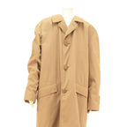 FILADOR Mens Beige Cotton Blend Button Jacket L Classic Plain Timeless Design