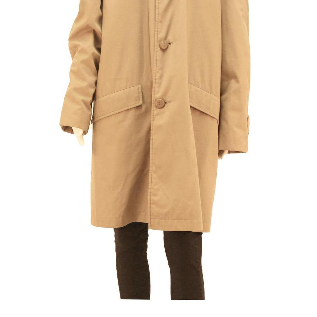 FILADOR Mens Beige Cotton Blend Button Jacket L Classic Plain Timeless Design