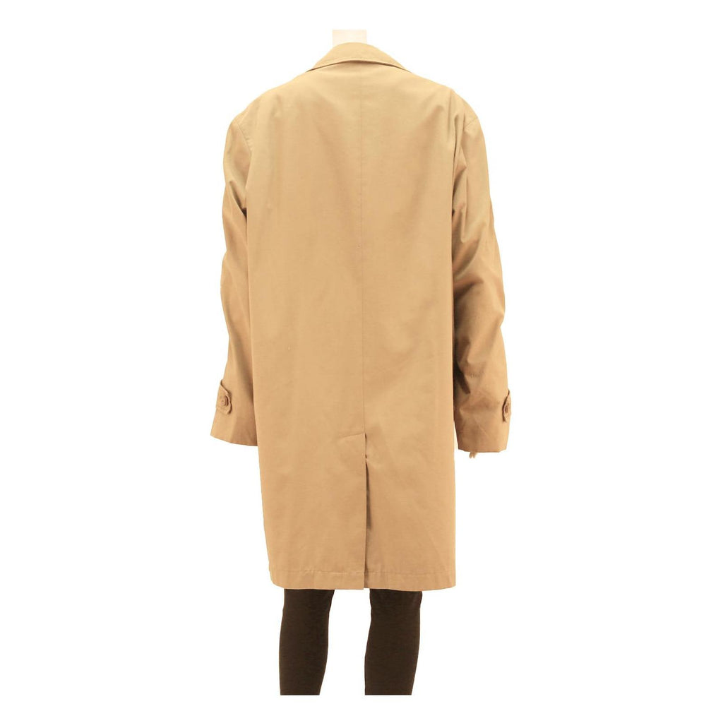 FILADOR Mens Beige Cotton Blend Button Jacket L Classic Plain Timeless Design