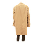 FILADOR Mens Beige Cotton Blend Button Jacket L Classic Plain Timeless Design