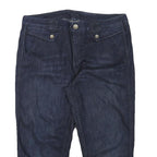 TOMMY HILFIGER Womens Relaxed Dark Denim Jeans W34 L21 Zip Cotton Blend