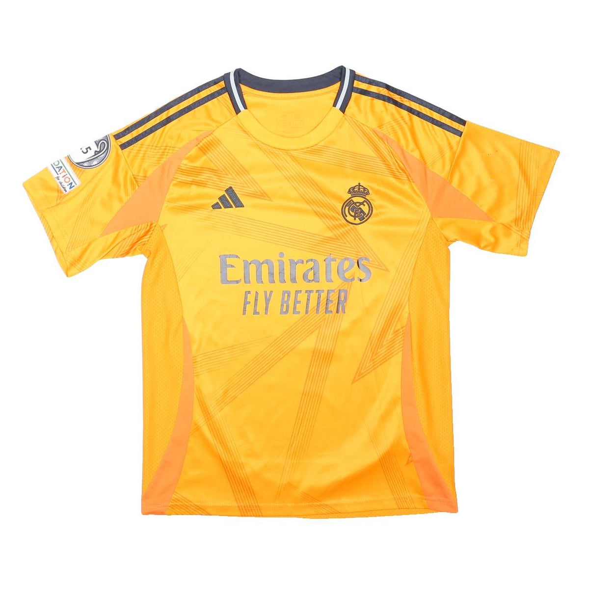 ADIDAS Real Madrid 24/25 Away Mens Yellow Mbappé Football Jeresey M Short Sleeve