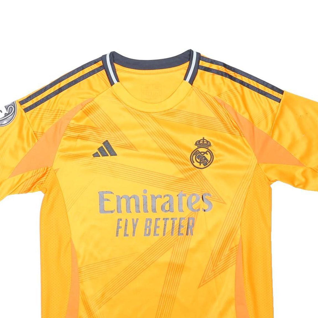 ADIDAS Real Madrid 24/25 Away Mens Yellow Mbappé Football Jeresey M Short Sleeve