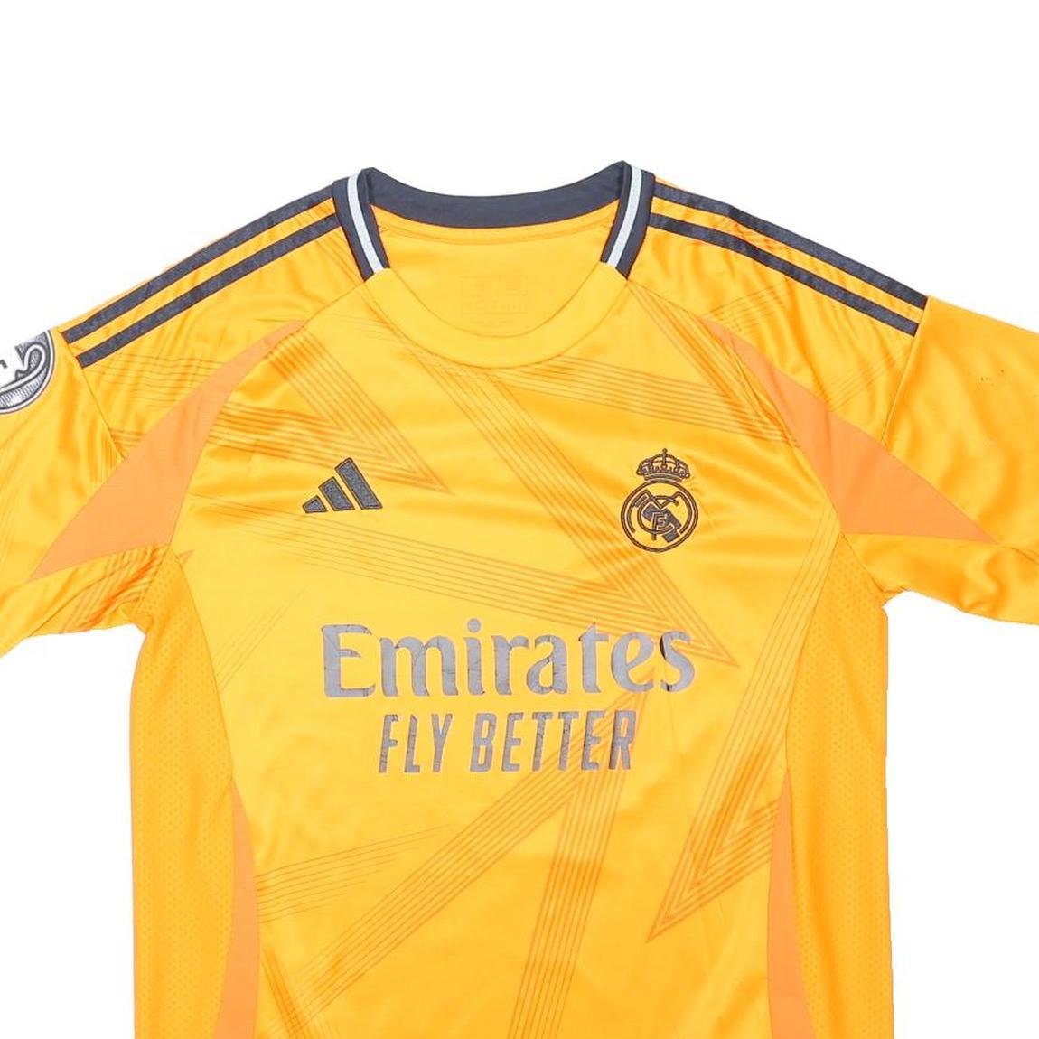 ADIDAS Real Madrid 24/25 Away Mens Yellow Mbappé Football Jeresey M Short Sleeve