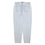 RIOT Womens Jeans Blue Regular Straight Denim Light W32 L30 Classic Fit Zip