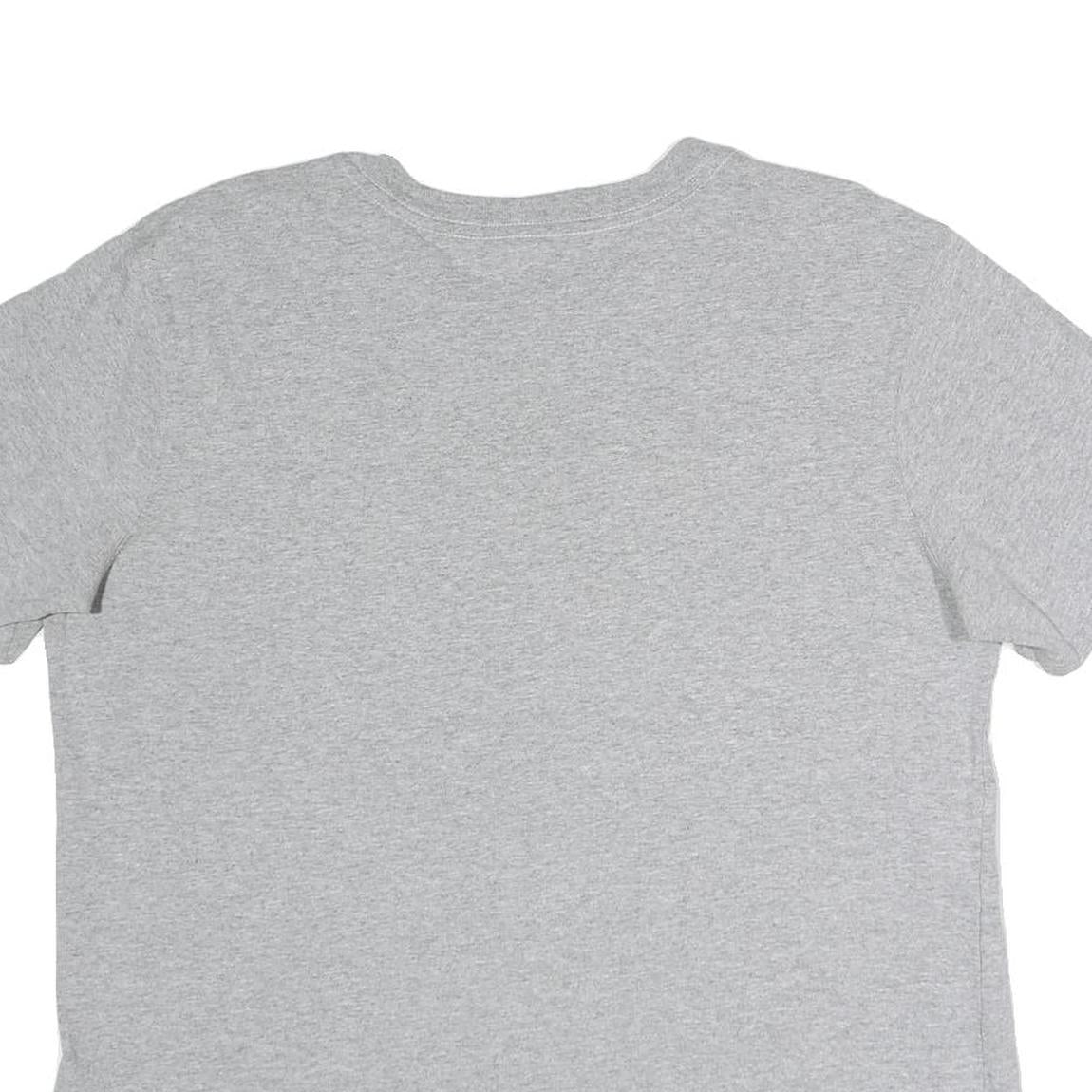 CARHARTT Womens Grey Cotton Blend Logo Pocket T-Shirt L Short Sleeve Crew Neck