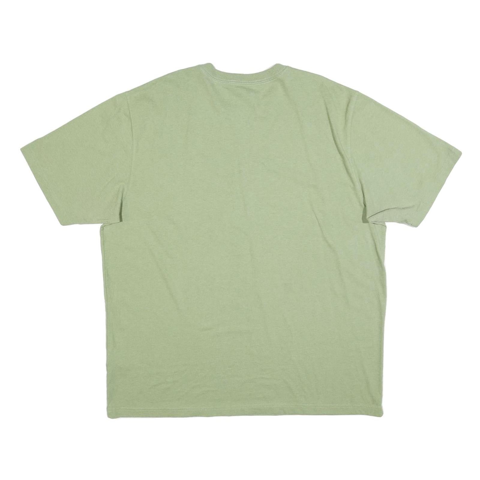 CARHARTT Mens Green Cotton T-Shirt Pocket XL Casual Short Sleeve Crew Neck
