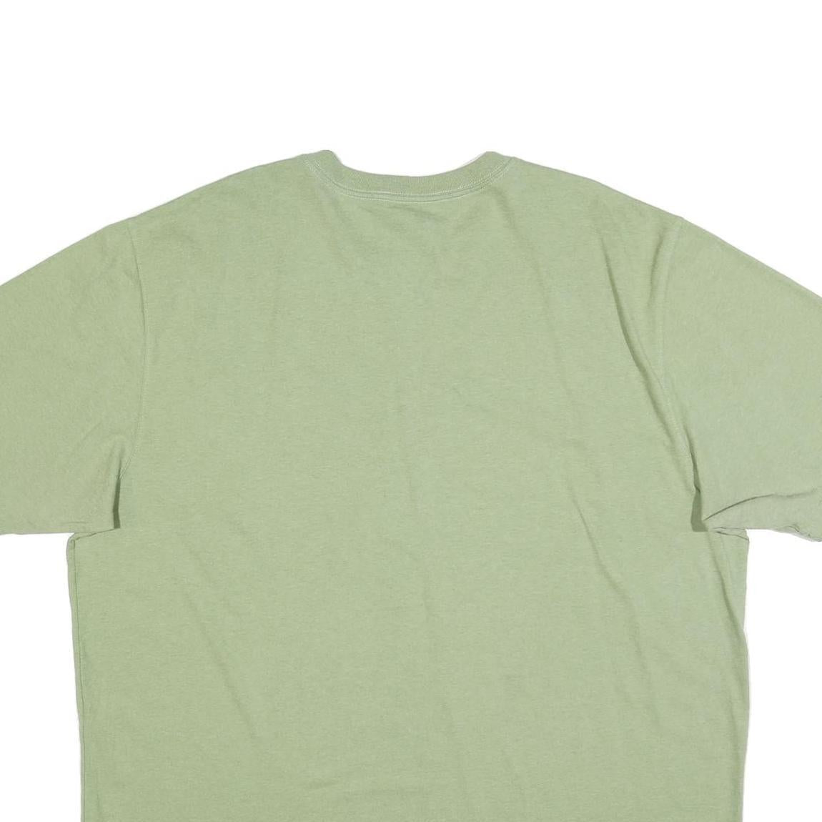 CARHARTT Mens Green Cotton T-Shirt Pocket XL Casual Short Sleeve Crew Neck