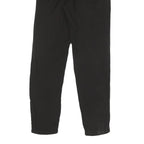 Black Womens Cotton Blend Regular Fit Straight Trousers W25 L28 Smart Casual