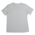 CARHARTT Womens Grey Plain T-Shirt M Short Sleeve Crew Neck Cotton Casual