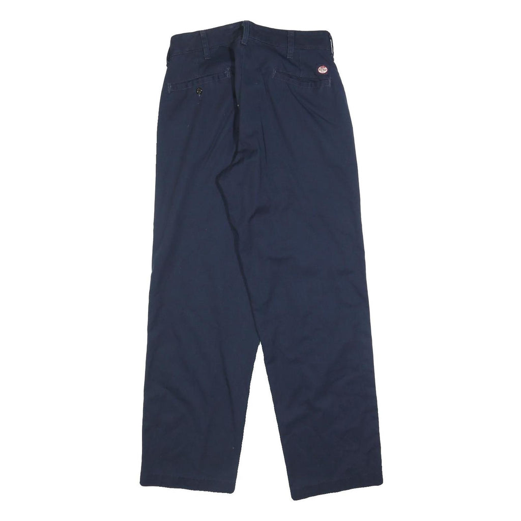 RED KAP Mens Cotton Blend Navy Relaxed Straight Trousers W30 L30 Workwear