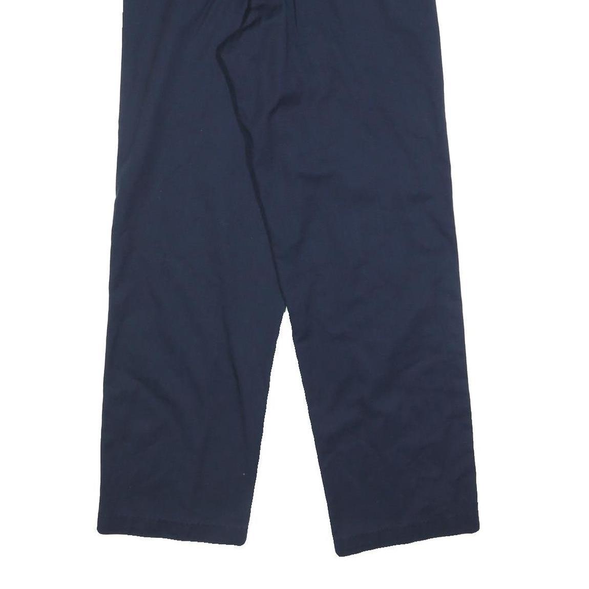 RED KAP Mens Cotton Blend Navy Relaxed Straight Trousers W30 L30 Workwear