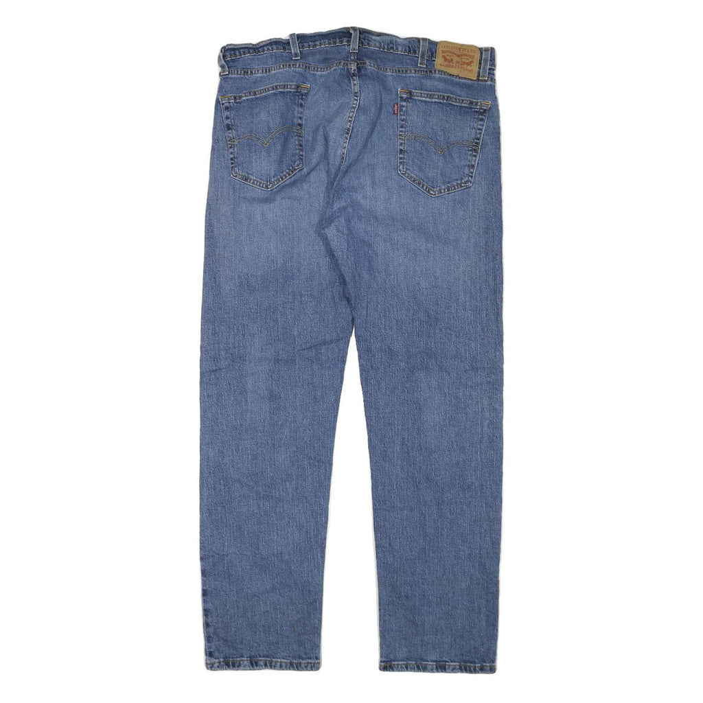 LEVI'S Mens Regular Fit Blue Denim Jeans W36 L30 Cotton Blend Zip Classic Style