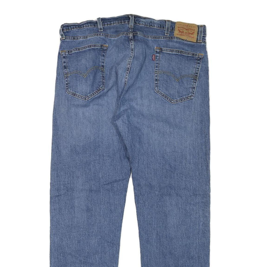 LEVI'S Mens Regular Fit Blue Denim Jeans W36 L30 Cotton Blend Zip Classic Style