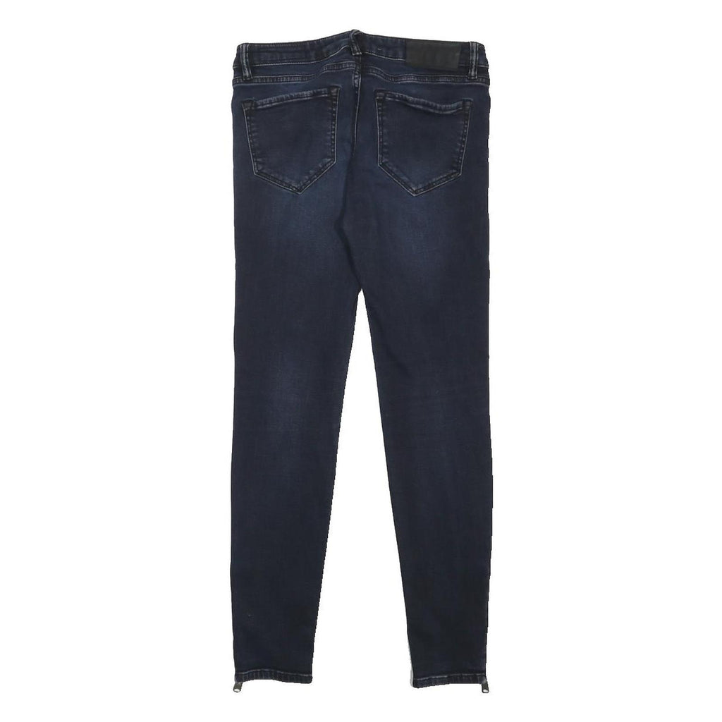 ALL SAINTS Womens Jeans Blue Slim Skinny Denim Medium W28 L28 Zip Closure