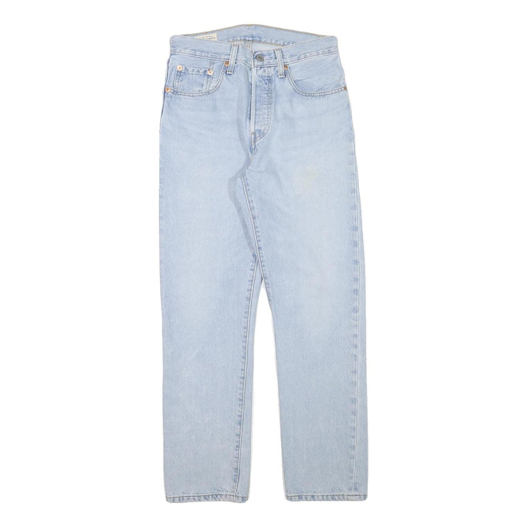 LEVI'S 501 Womens Jeans Light Blue Regular Straight Denim Rinse W26 L27