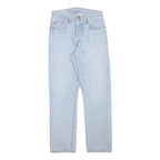 LEVI'S 501 Womens Jeans Light Blue Regular Straight Denim Rinse W26 L27