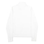 FILA Mens White 1/4 Zip M Cotton Blend Sweatshirt Pullover Logo