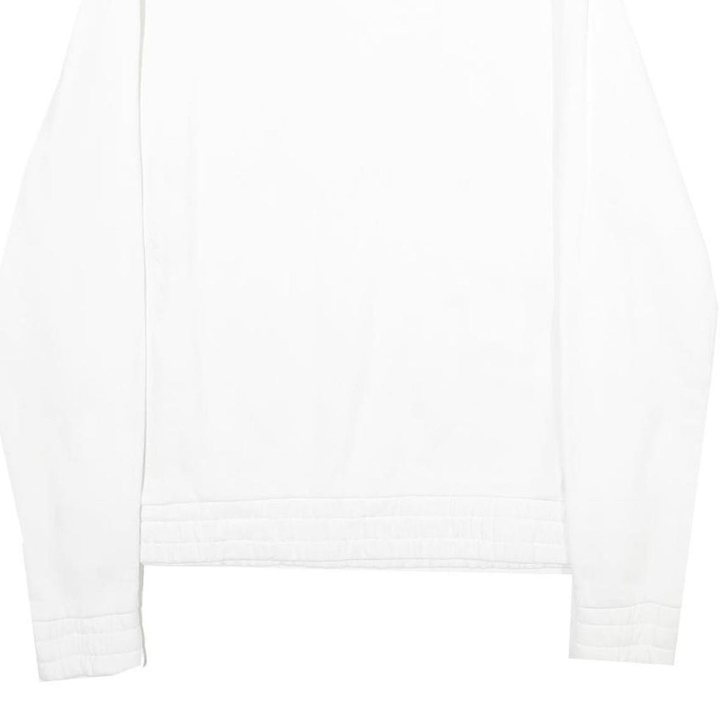 FILA Mens White 1/4 Zip M Cotton Blend Sweatshirt Pullover Logo