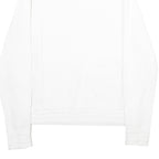 FILA Mens White 1/4 Zip M Cotton Blend Sweatshirt Pullover Logo