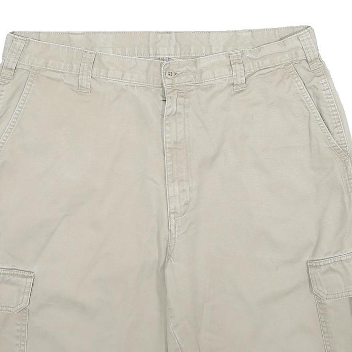 DICKIES Mens Shorts Beige Cargo Cotton L W34 Durable Workwear Pocketed