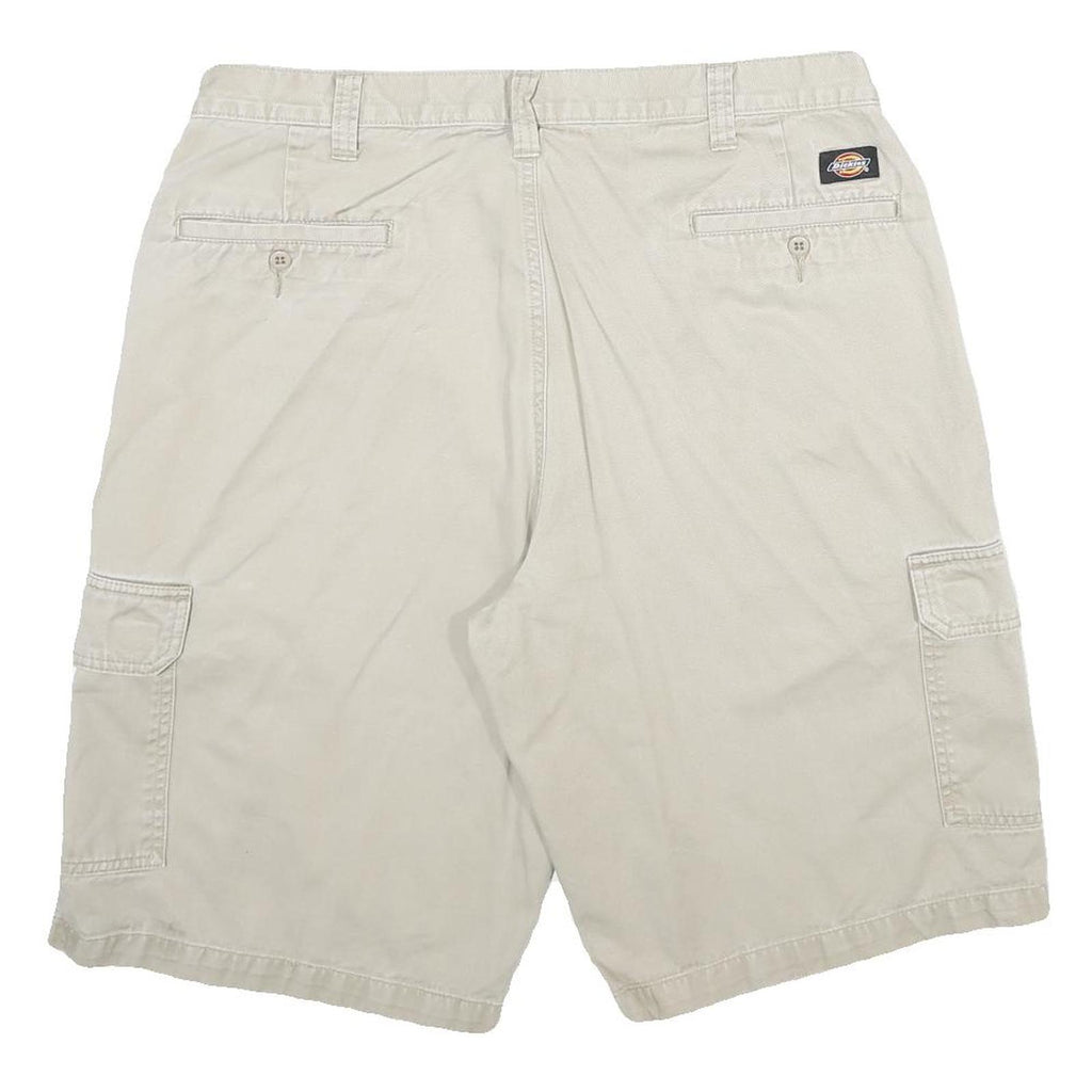 DICKIES Mens Shorts Beige Cargo Cotton L W34 Durable Workwear Pocketed