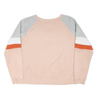 JACK WILLS Womens Pink & Grey Cotton Blend Crew Neck Sweatshirt UK 12 Casual