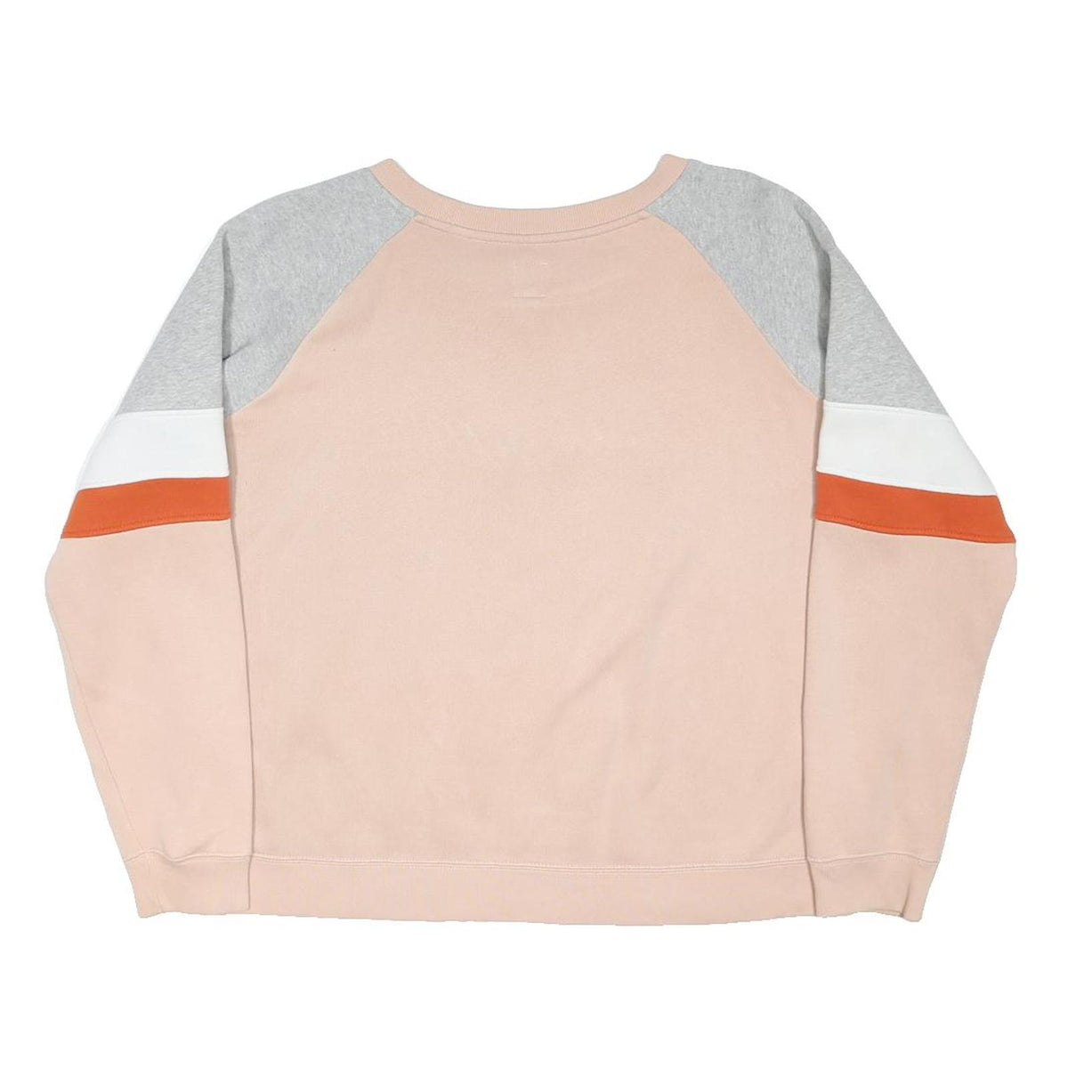 JACK WILLS Womens Pink & Grey Cotton Blend Crew Neck Sweatshirt UK 12 Casual