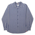THE NORTH FACE Mens Blue Check Shirt M Cotton Blend Casual Outdoor