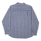 THE NORTH FACE Mens Blue Check Shirt M Cotton Blend Casual Outdoor