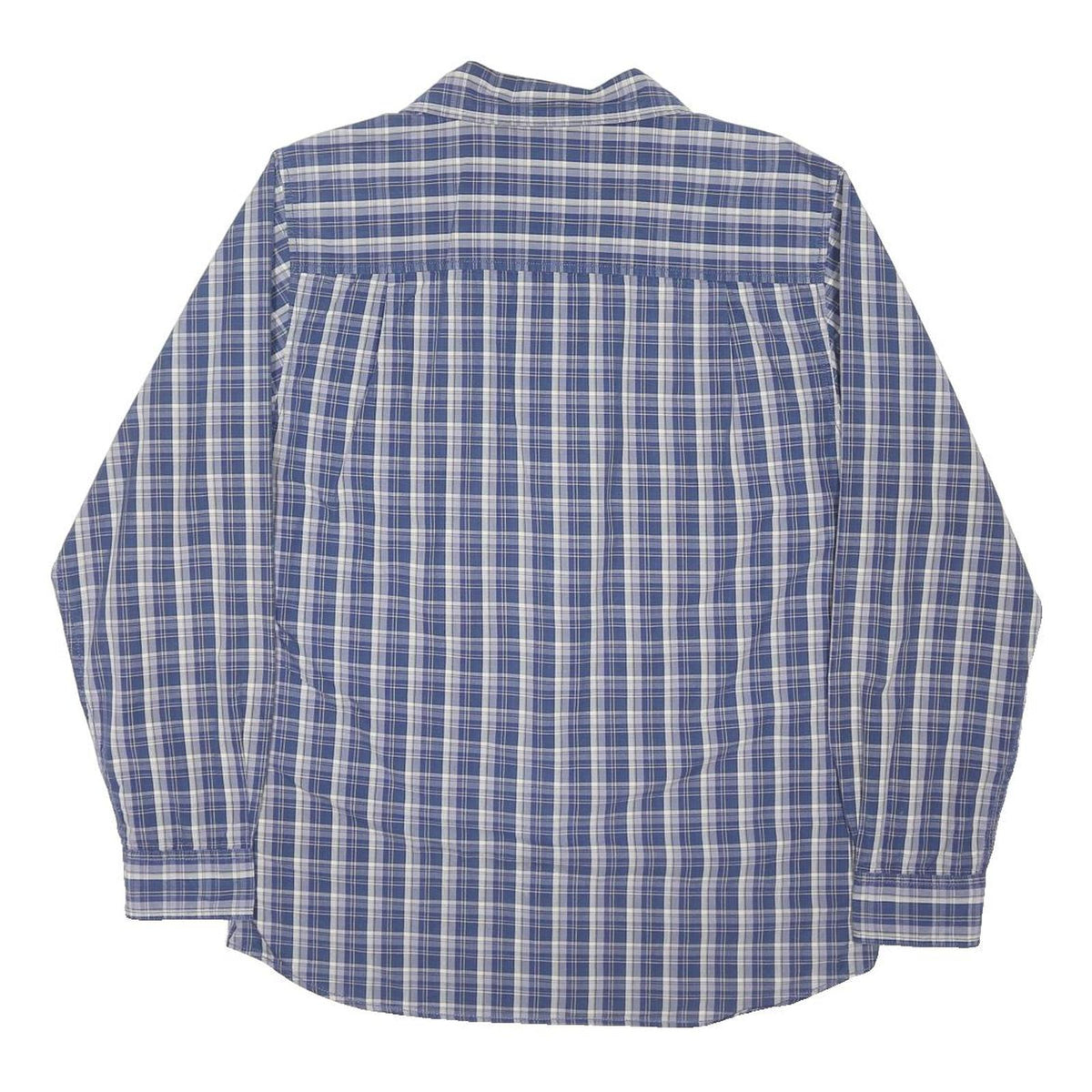 THE NORTH FACE Mens Blue Check Shirt M Cotton Blend Casual Outdoor