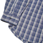 THE NORTH FACE Mens Blue Check Shirt M Cotton Blend Casual Outdoor