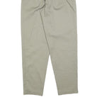 CHIC Womens Regular Fit Beige Cotton Blend Trousers W24 L29 Zip Closure