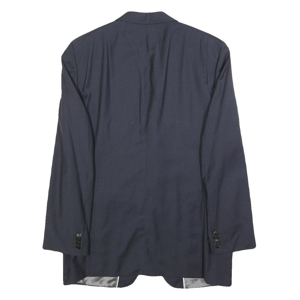 JOOP! Mens Blue Wool Jacket L Button Plain Classic Tailored Formal