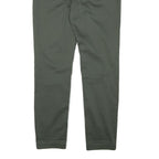 NAF NAF Womens Cotton Blend Slim Green Trousers W30 L28 Zip Casual Stylish