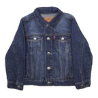 LEVI'S Boys Blue Denim Jacket 6Y Cotton Button Casual Classic Style