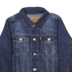LEVI'S Boys Blue Denim Jacket 6Y Cotton Button Casual Classic Style