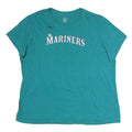 NIKE Womens Teal Mariners Graphic T-Shirt 2XL Short Sleeve Crew Neck Griffey 24
