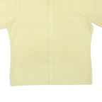SPORTSWEAR Mens Yellow Shirt L Polyester Blend Short Sleeve Casual