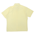 SPORTSWEAR Mens Yellow Shirt L Polyester Blend Short Sleeve Casual