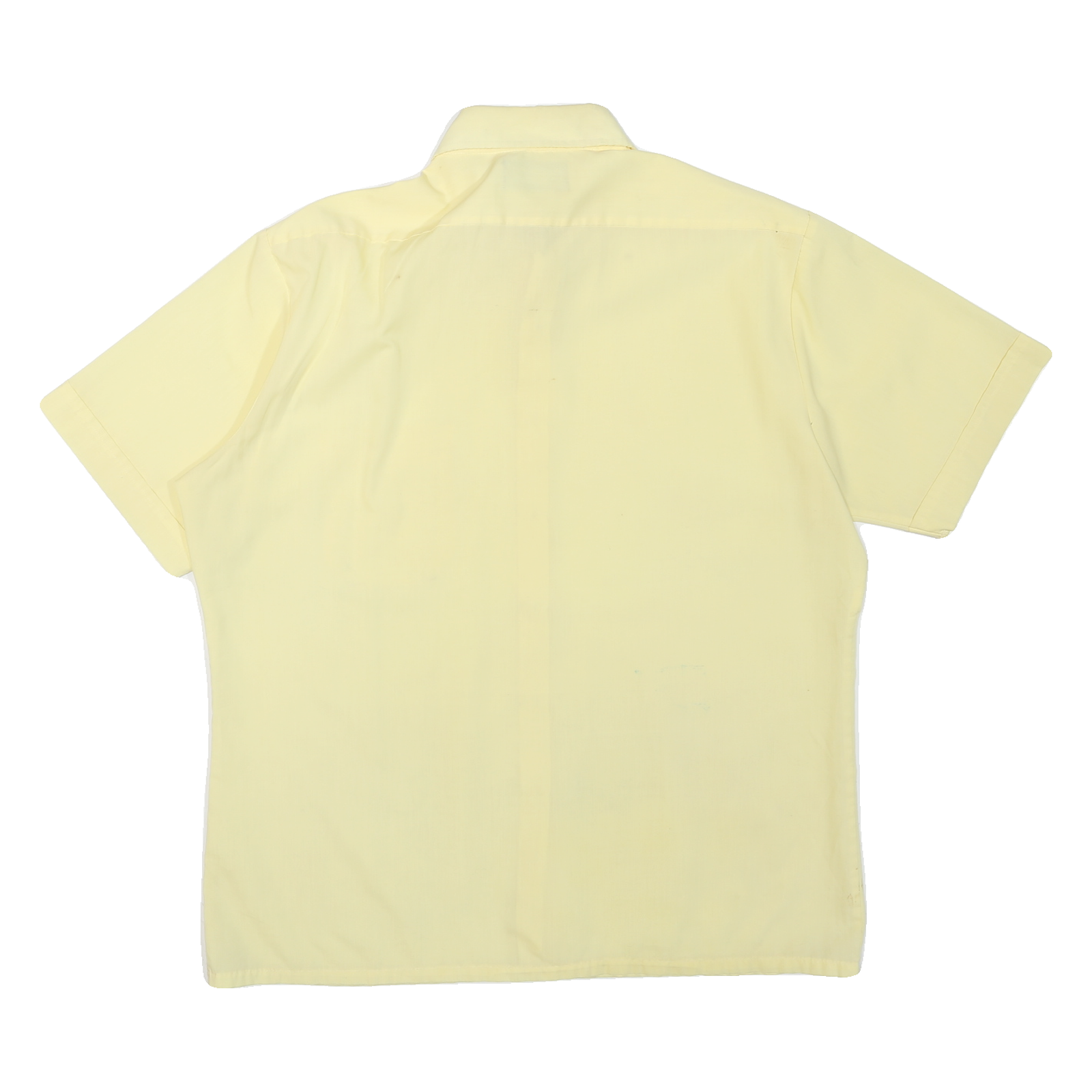 SPORTSWEAR Mens Yellow Shirt L Polyester Blend Short Sleeve Casual