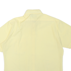 SPORTSWEAR Mens Yellow Shirt L Polyester Blend Short Sleeve Casual