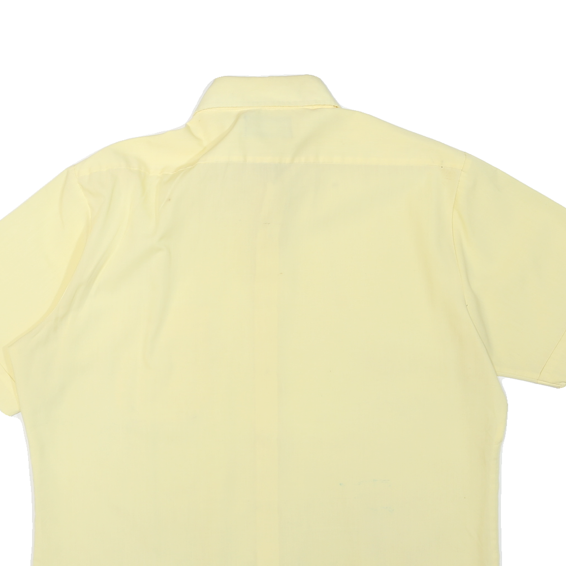 SPORTSWEAR Mens Yellow Shirt L Polyester Blend Short Sleeve Casual