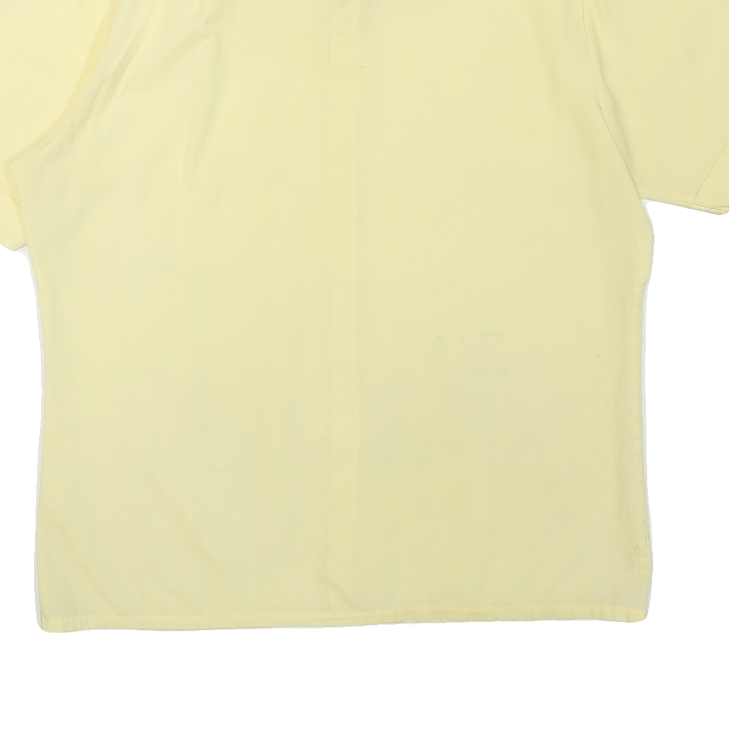 SPORTSWEAR Mens Yellow Shirt L Polyester Blend Short Sleeve Casual