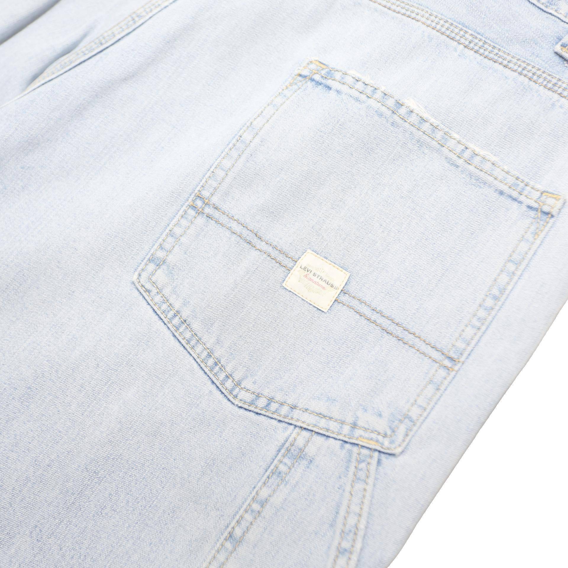 LEVI'S Mens Shorts Blue Denim Casual XL W40 Relaxed Fit Cotton