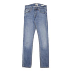 GUESS Mens Slim Blue Denim Skinny Jeans Cotton Blend W29 L32 Stylish Zip Closure