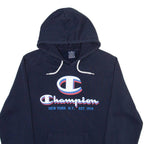 CHAMPION Mens Blue Hoodie M