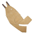 CARHARTT Mens Beige Cotton Dungarees Loose Fit L W36 L30 Workwear Utility